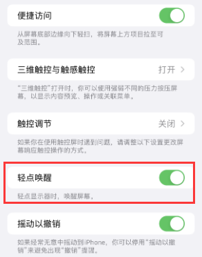 沙县苹果授权维修站分享iPhone轻点无法唤醒怎么办 