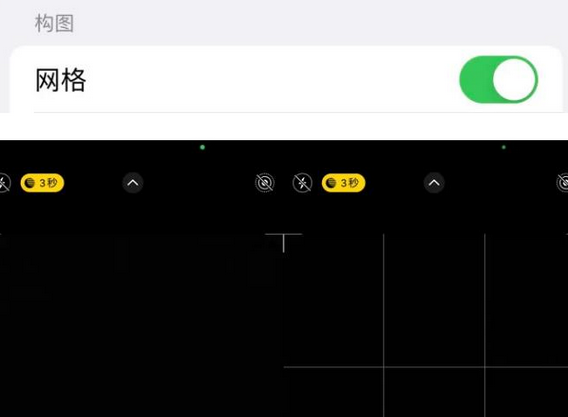 沙县苹果手机维修网点分享iPhone如何开启九宫格构图功能