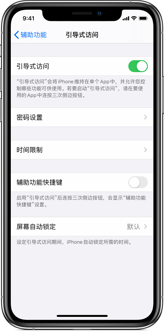 沙县苹果手机维修分享如何在 iPhone 上退出引导式访问 