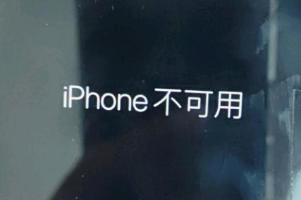 沙县苹果服务网点分享锁屏界面显示“iPhone 不可用”如何解决 